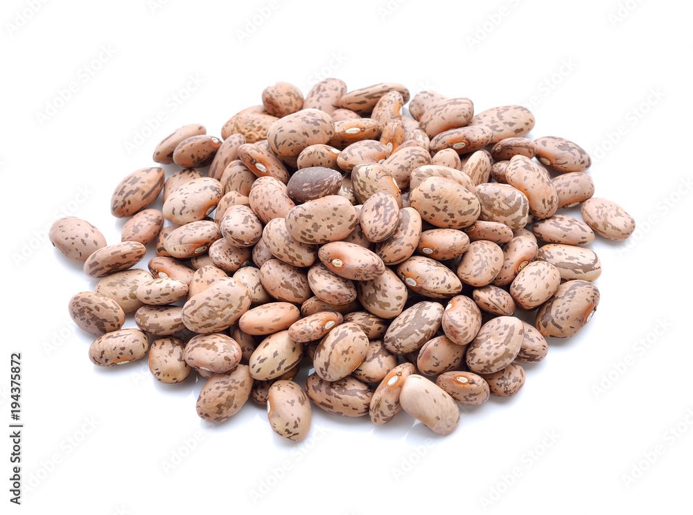 Canvas Prints pinto beans isolated on white background