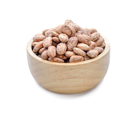 Pinto beans isolated on white background