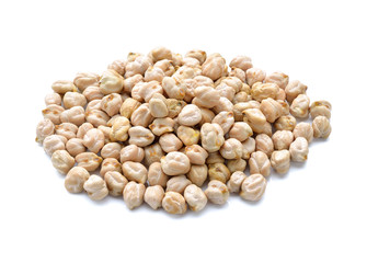 Chickpea on a white background