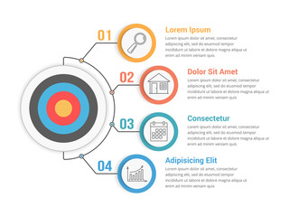 Infographic Template with Target
