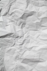 Obraz premium white crumpled paper texture background