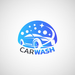Fototapeta premium car wash service logo vector design