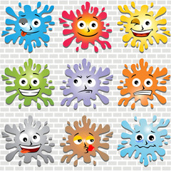 vector of set of facial expression 