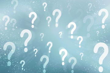 2d illustration question mark
