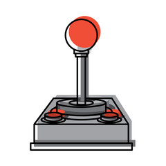 control video game joystick retro device vector illustration © Gstudio