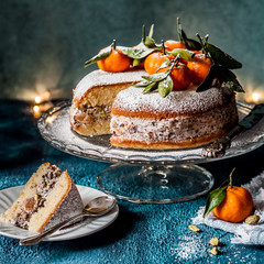 Sliced Ricotta Tangerine Cake