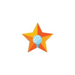 Golf Star Logo Icon Design