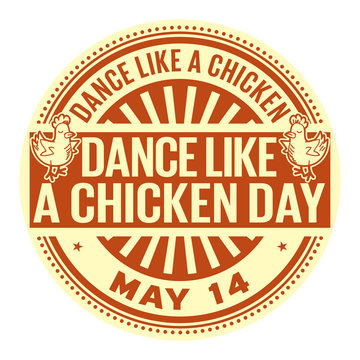 Dance Like a Chicken Day stamp