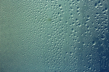 texture of the rain blue background