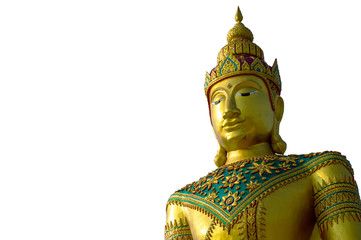 Buddha image isolated on white background with clipping path