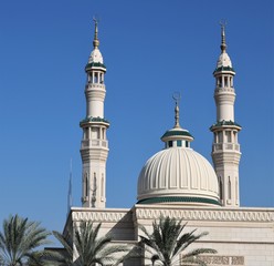 Mosque in Dubai, United Arab Emirates.