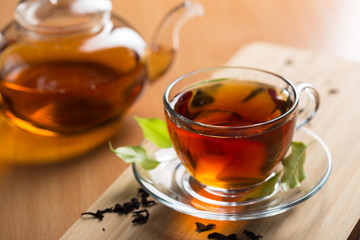 morning tea on the table