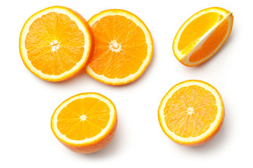 Orange Isolated on White Background