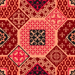 Fashionable pattern in the Arab style, seamless background, arabesque vector.