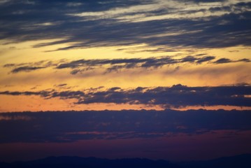 Fototapeta premium coucher de soleil en kabylie