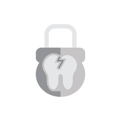 Dental Lock Logo Icon Design