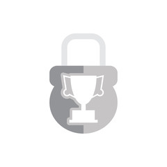 Obraz premium Trophy Lock Logo Icon Design
