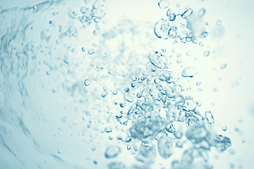underwater air bubbles texture light blue background