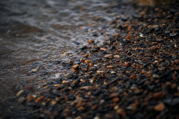 Waves from the evening surf