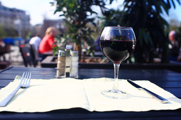 alcohol in a glass