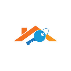 Key Roof Logo Icon Design