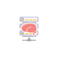 Brain Server Logo Icon Design