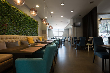 Hotel lobby, lounge cafe