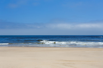 Fototapeta na wymiar Atlantic ocean sandy beach
