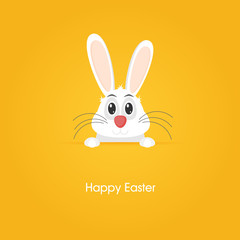 Vector illustration Easter bunny in flat style