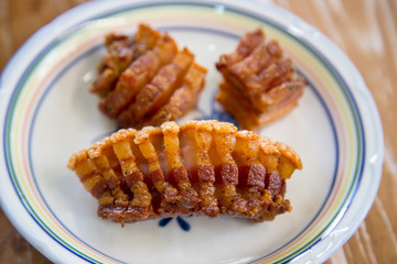 Deep fried pork in Thai style