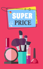 Super Price for Makeup Brushes and Cosmetics Promo