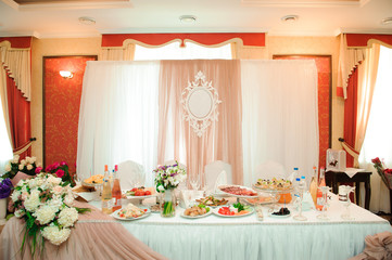 wedding banquet in a restaurant