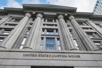 Exterior view of United States Custom House