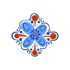 Folk pattern element. Eastern european print.