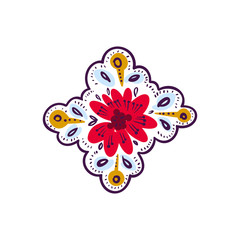 Folk pattern element. Eastern european print.