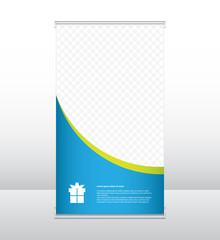  roll up business banner design, special flyer design, vertical presentation template