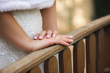 Obraz premium Bride wedding details