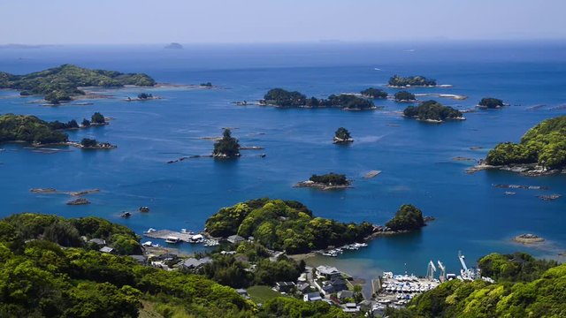 i石岳展望台より九十九島
