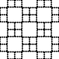 White and black geometric seamless pattern