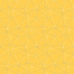 Geometric seamless pattern. Yellow background