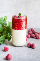 Panna Cotta z malinami © Agata