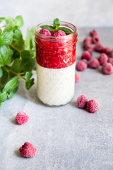 Panna Cotta z malinami © Agata