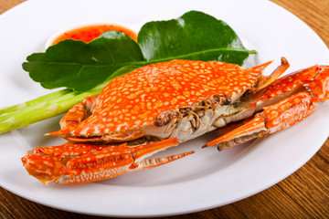 Boiled crab