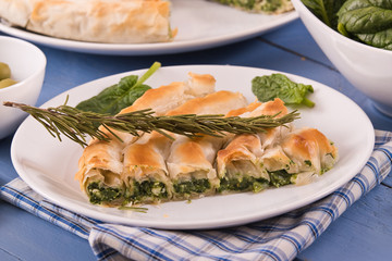 Greek spinach pie. 