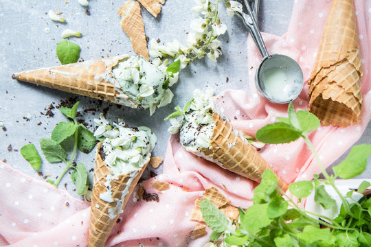 Lody miętowe