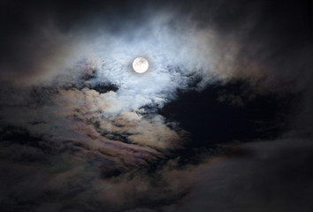 Cloud in moon light