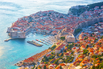 Fototapety  Top View of the old town, Dubrovnik, Croatia