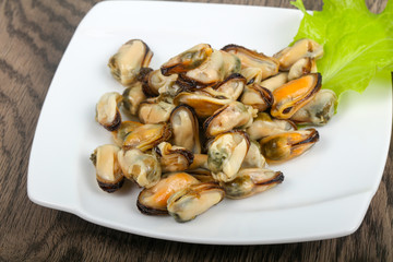 Pickled mussels