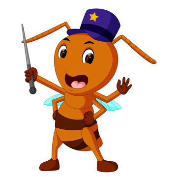 recommend clip art: commander big brown ant