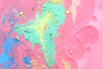 Obraz premium Abstract background from acrylic paints and oil